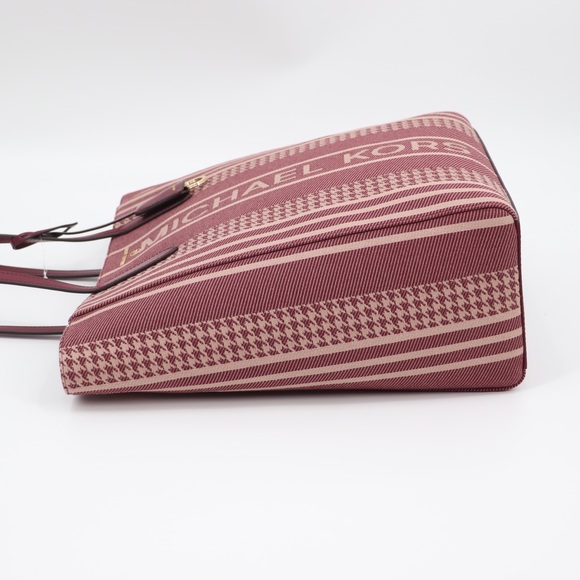 New Michael Kors Sinclair Large North South Shopper Tote Dark Berry Authentic - Picture 9 of 13